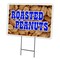 Signmission Roasted Peanuts1 Yard Sign & Stake outdoor plastic coroplast window, C-1216 Roasted Peanuts1 C-1216 Roasted Peanuts1 - alternate 1